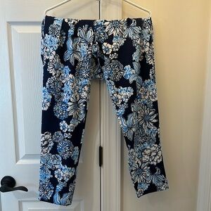 New with tags NWT Lilly Pulitzer corso pants size 16 low tide navy